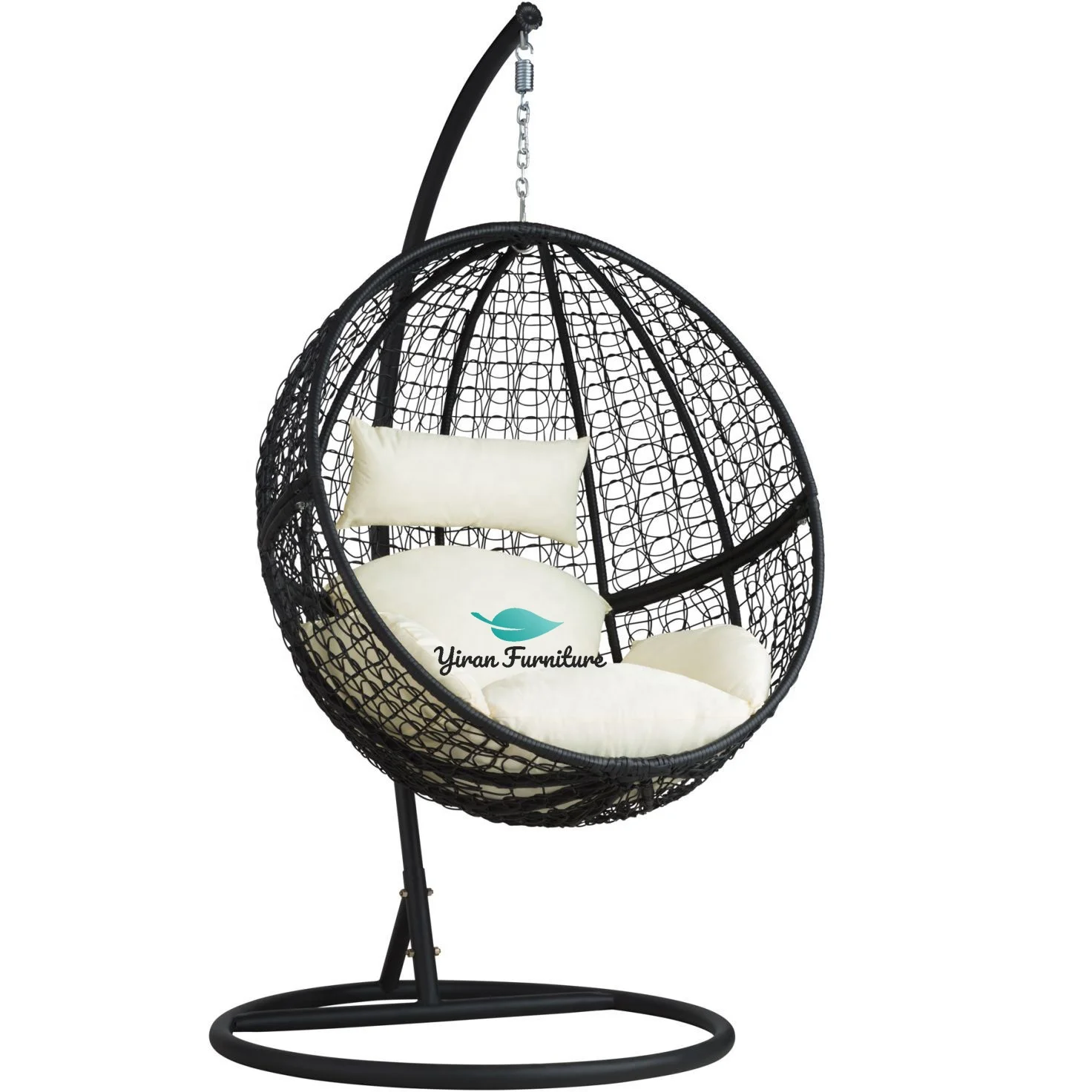 Patio Outdoor Hanging Egg Chair Garden Furniture PE Rattan Swings Chair Leisure Chair