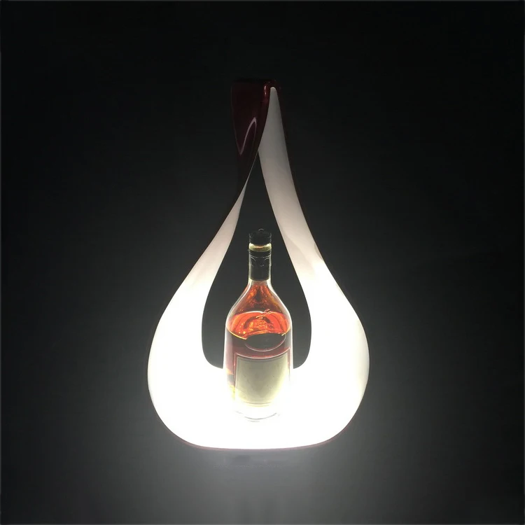 LED Lighting Display Base Custom Design Acrylic Wine Bottle Glorifier Design for Retail Market