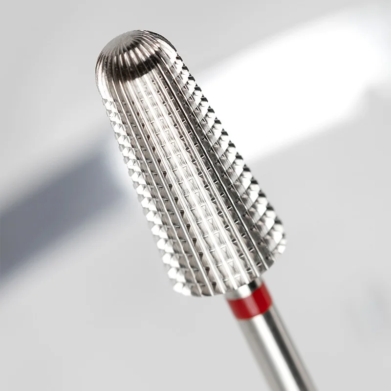 High Quality Wholesale Factory Price Round Shaped Nail Drill Bits Titanium Custom Logo Box Package XF Carbide Nail Bit