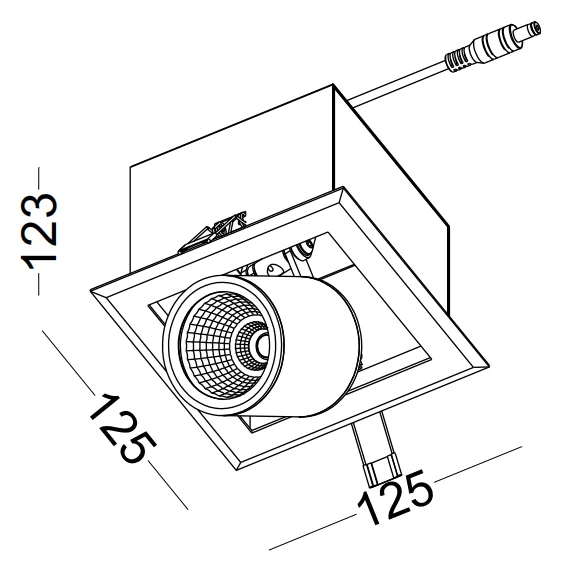 Архитектурная и коммерческая лампа для торгового центра 5W 10W 15W белая светодиодная решетка