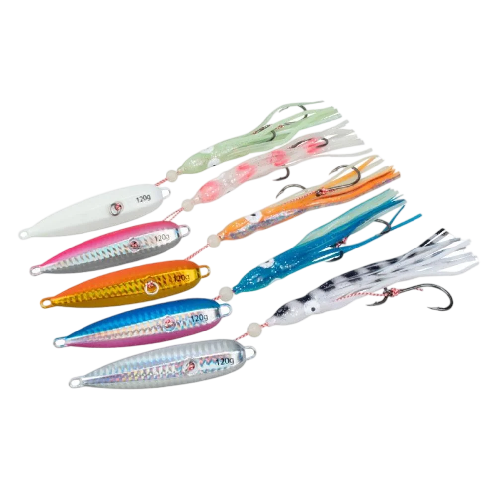 J25 40g to 200g Slow Barras Dyeing Machine Striped Bass Jigs Mackerel Toma China Supplying Sea Metal Jig Vertical Jigging