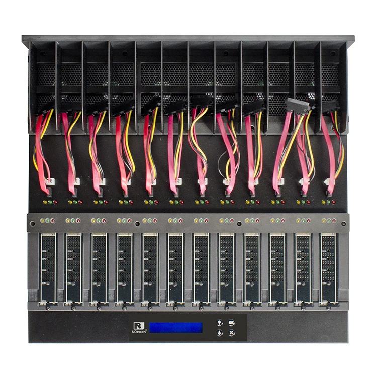 SATA M.2 Dual Interfaces 1 to 11 M.2 NVMe SSD Duplicator