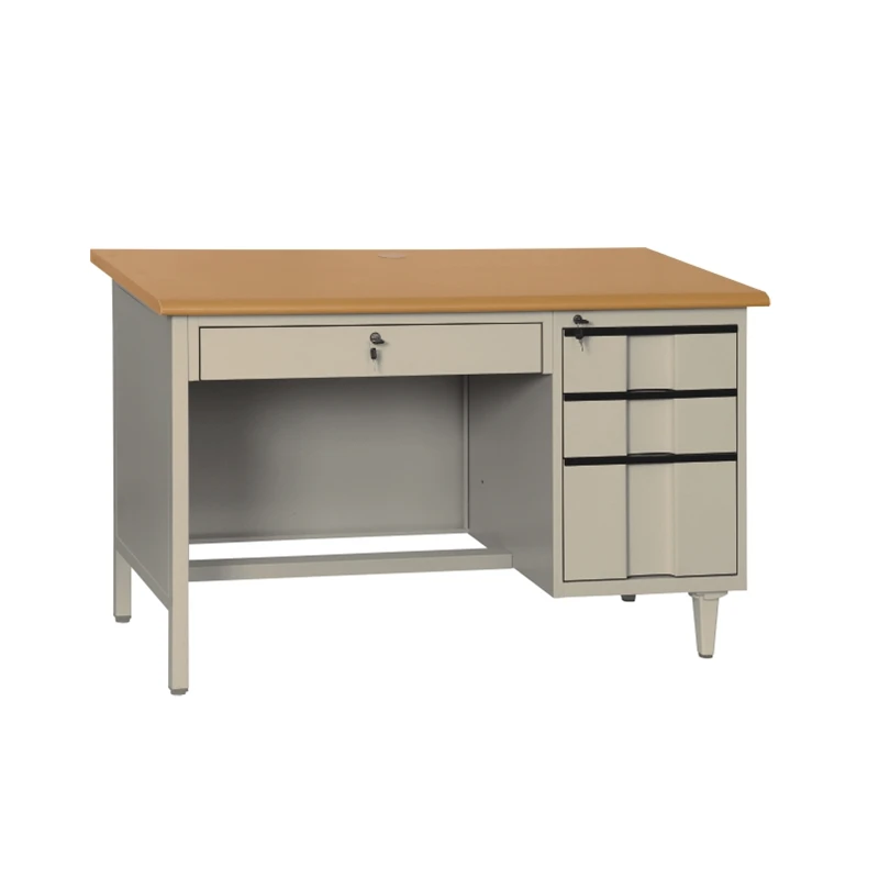 Домашний офисный стол стальная черно-коричневая офисная мебель с защитой от пола компьютерный Рабочий