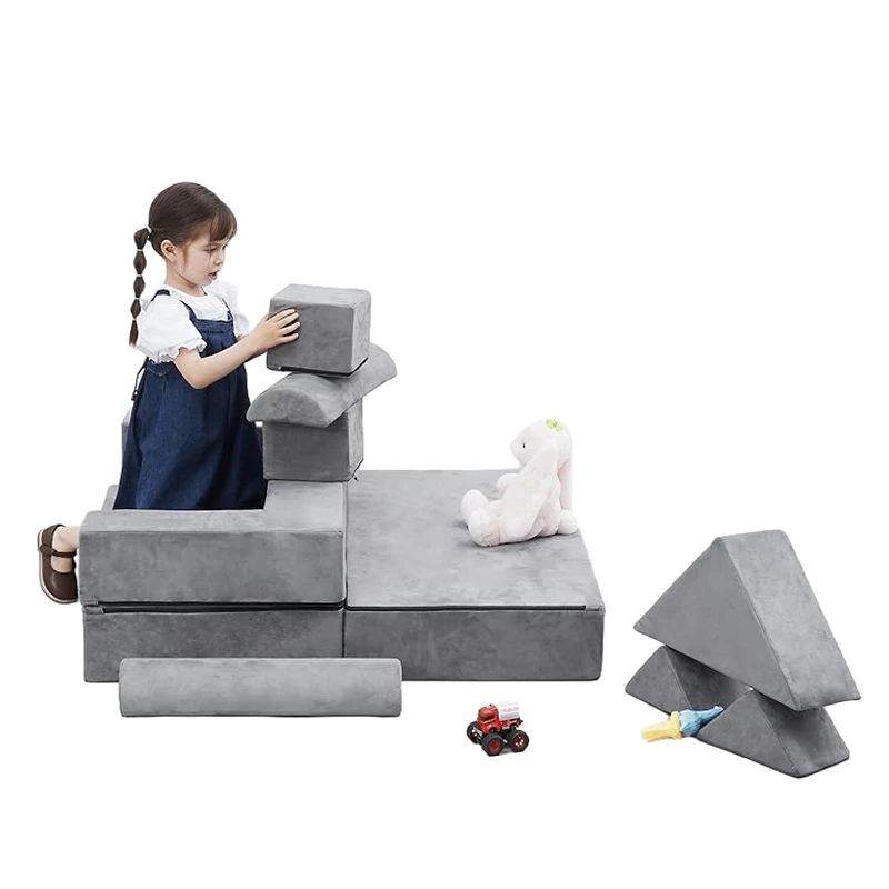Play Couch Child Sectional Sofa Children Kids Play Sofa Professional Magnetic Modular Kids Customized Logo Baby Sofa Modern