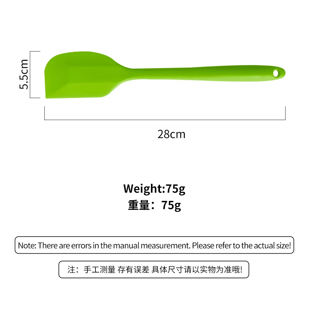 Silicone Spatulas 11 inch Rubber Spatula Heat Resistant Seamless One Piece Design Non-Stick Flexible Scrapers Baking Mixing Tool