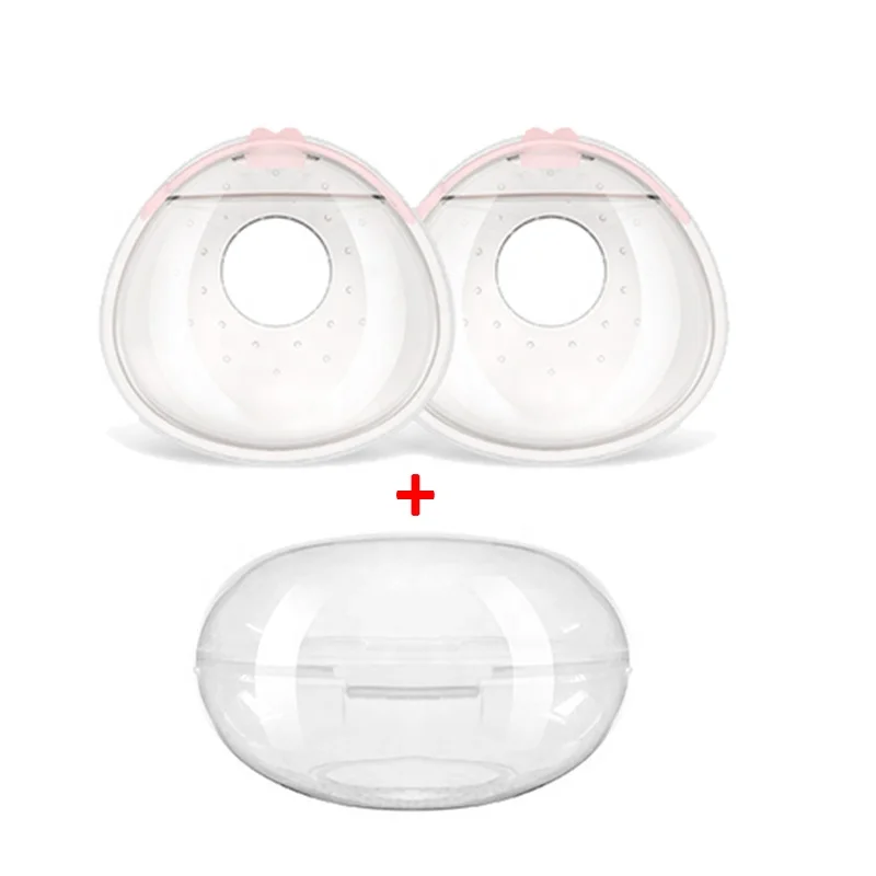 New Design Manufacturer Anti-overflow Breast Shell Breastmilk Collector With Silicone Plug And Case