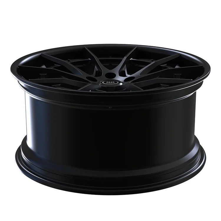 2 PC Forged Wheels Custom Matte Black Multi Spokes Alloy Rims