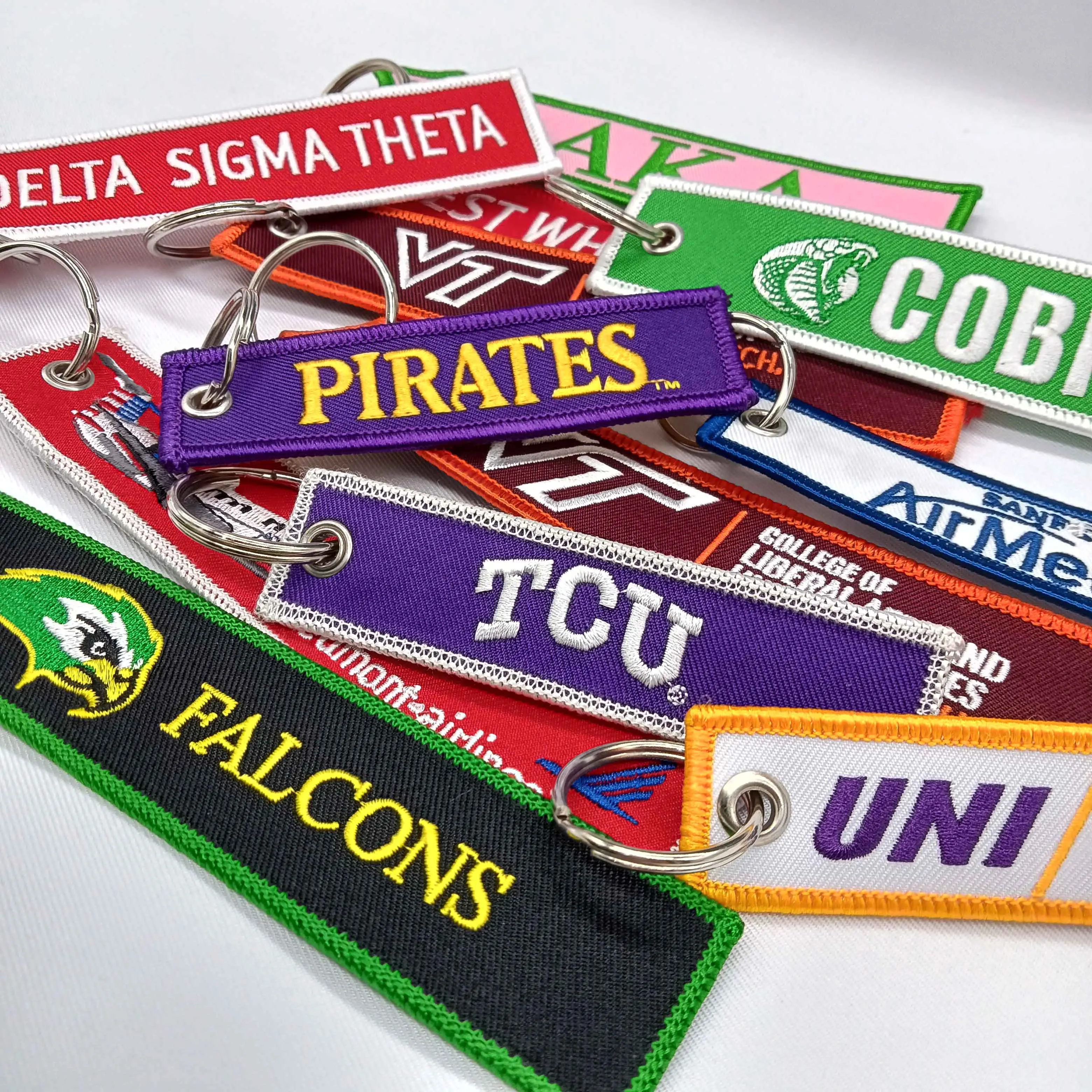 Dodger keychain Custom Ejection Seat Embroidery Patch Sorority Keychain State keychains