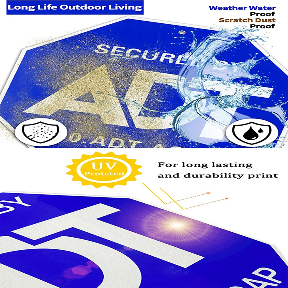 custom Metal Aluminum politic security garden yard lawn signs 18x24 with h-stakes