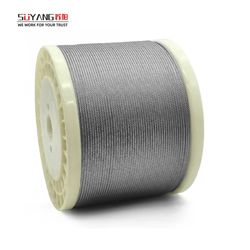 316 7x19    stainless steel wire rope manufacture  0.5mm- 5mm stainless steel cable