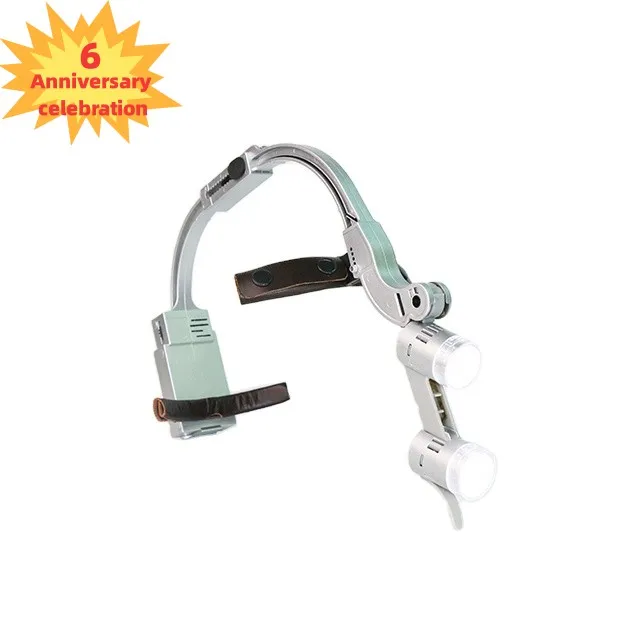 Anniversary celebration JD-8802 surgical headlight vet operation headlight Double shot shadowless head lamp emergency light