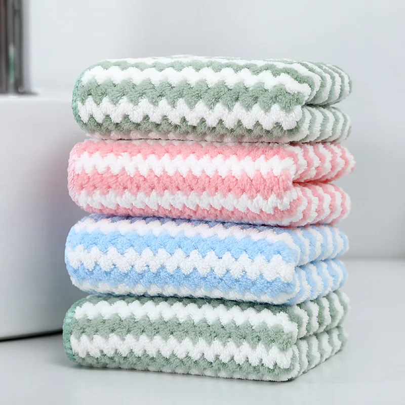 30x30 super dry strong absorment 30 by 30 coral velvet fleece dish towels towel