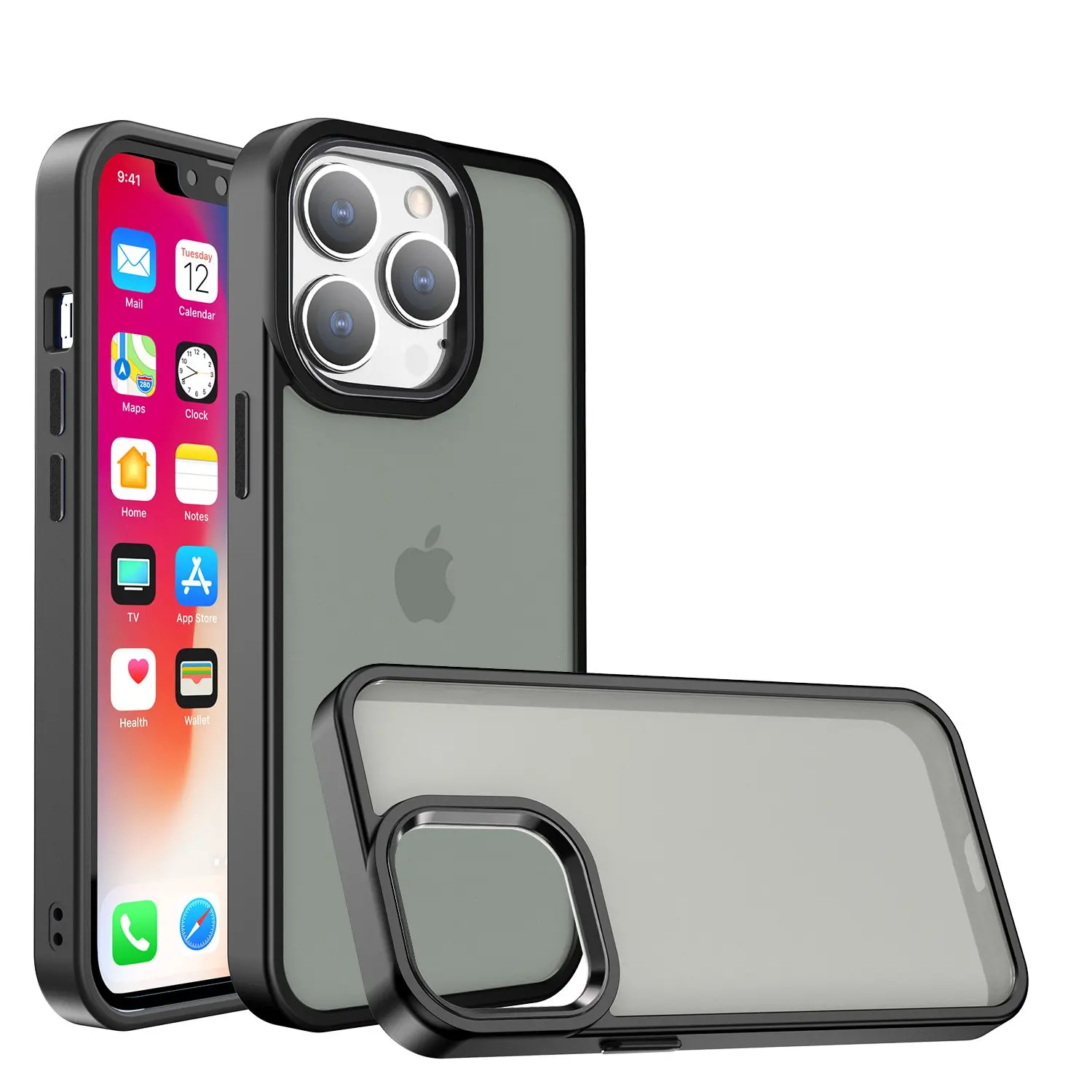 Shemax for Samsung Galaxy A53 5g Phone,Mobile Accessories Smoke Matte Frosted TPU PC Phone Case Back Cover for Funda Samsung a53