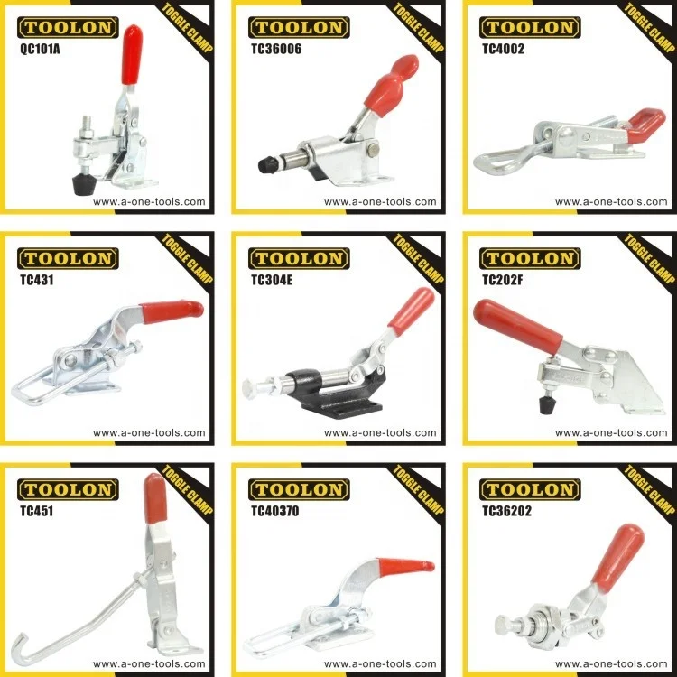 13009 Wholesale Vertical Handle Lifting Toggle Clamp Quick Release Small Size Fixed Clamp For Woodworking And Machine Working