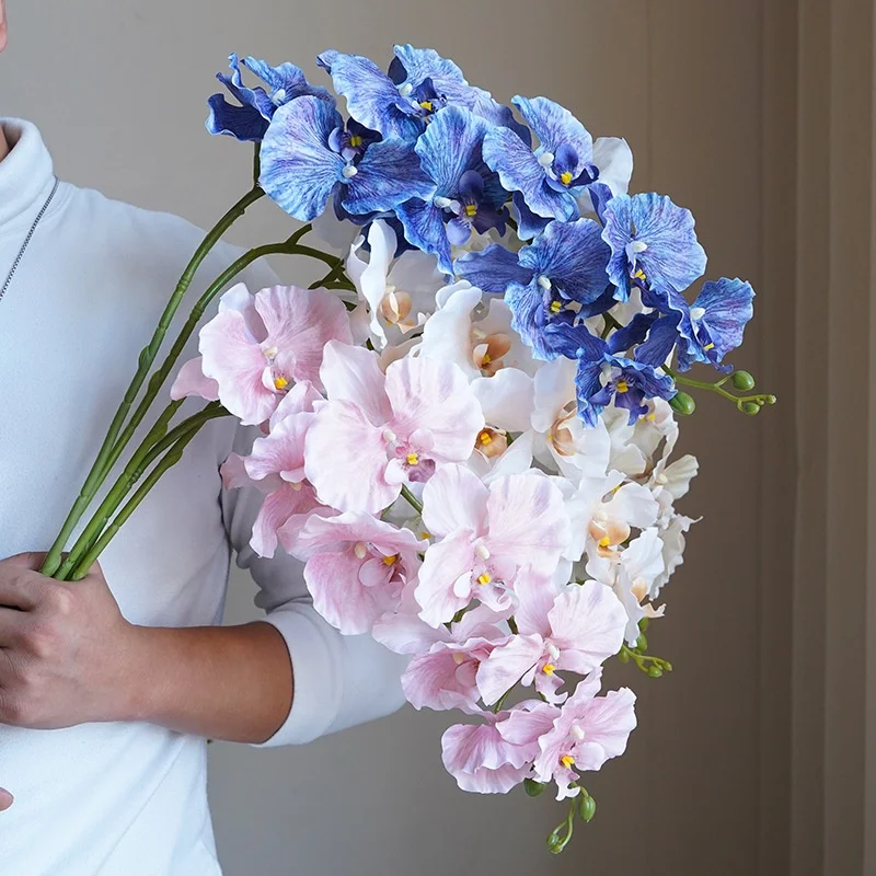 J-386 Wholesale Artificial Orchid Flowers Silk Orchid Flowers Artificial Orchids Plant