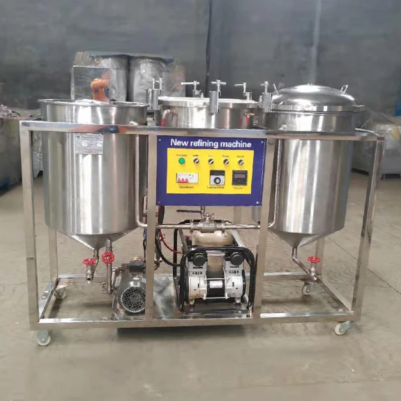 Sunflower oil press processing machine edible crude oil refinery deacidification deodorize plant provided