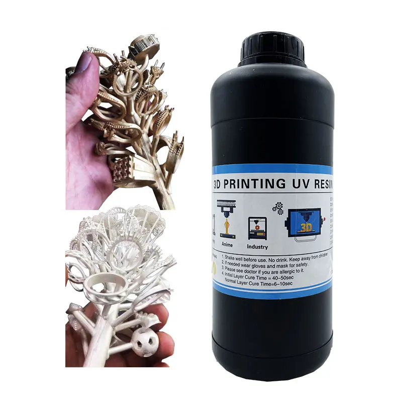 High White Wax UV Curable Liquid Castable Resin 3D Printer Resin for Jewelry Casting