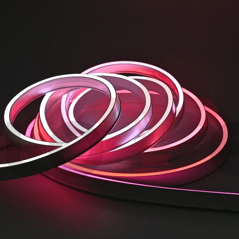 IP68 5M Flexible RGB 24V LED Neon Strip Lights Modified PVC Smart Outdoor Led Strip Light Fireproof for Landscape Wall Lighting