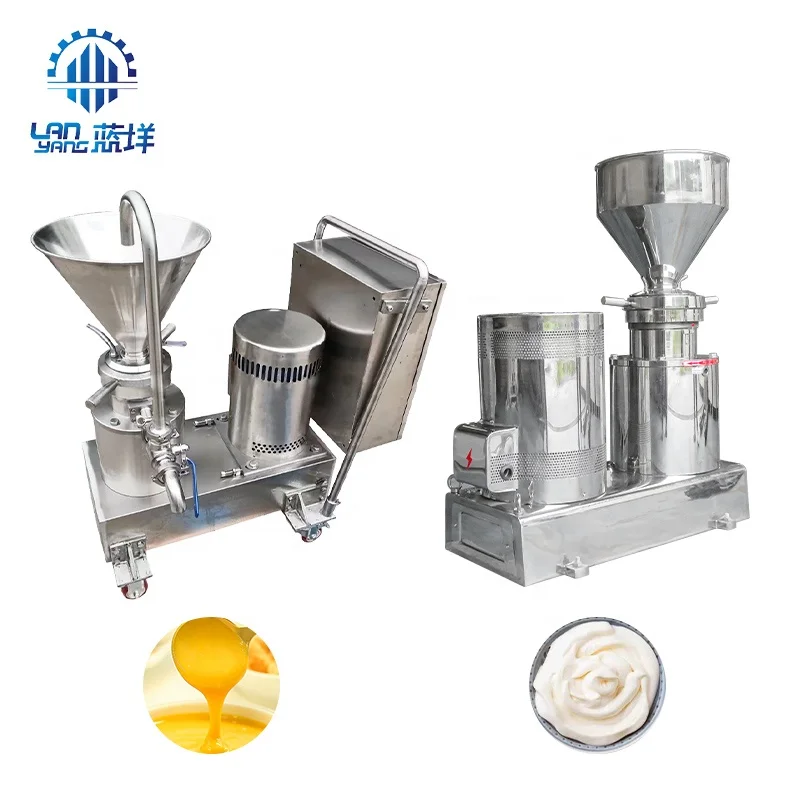 Stainless steel split colloid mill with electric box and cart can be moved mustard and mayonnaise grinding milling machine