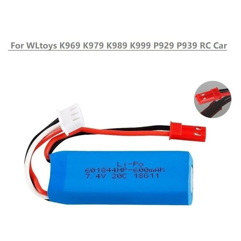 Wholesale 601844 2S 7.4V 20C 450mAh 500mAh Rechargeable Lipo Batteries RC Lithium Ion Battery For RC Racing Car