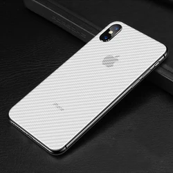 Anti-scratch carbon fiber soft cell phone back film skin for iphone x xr xs 11 pro max protector