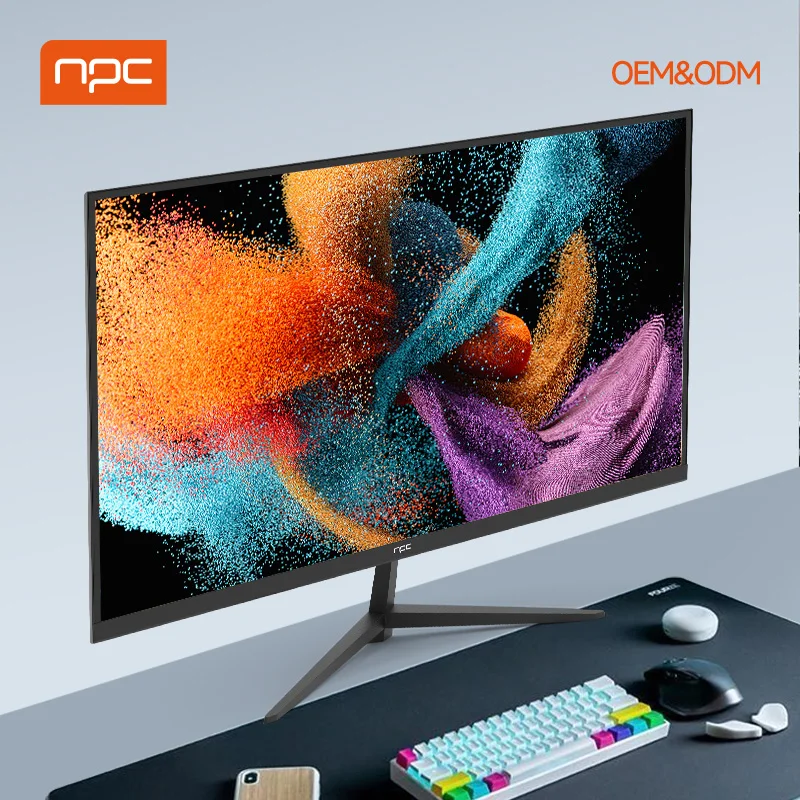 2022 new arrival LCD monitor 21.5inch FHD 75HZ wide screen frameless
