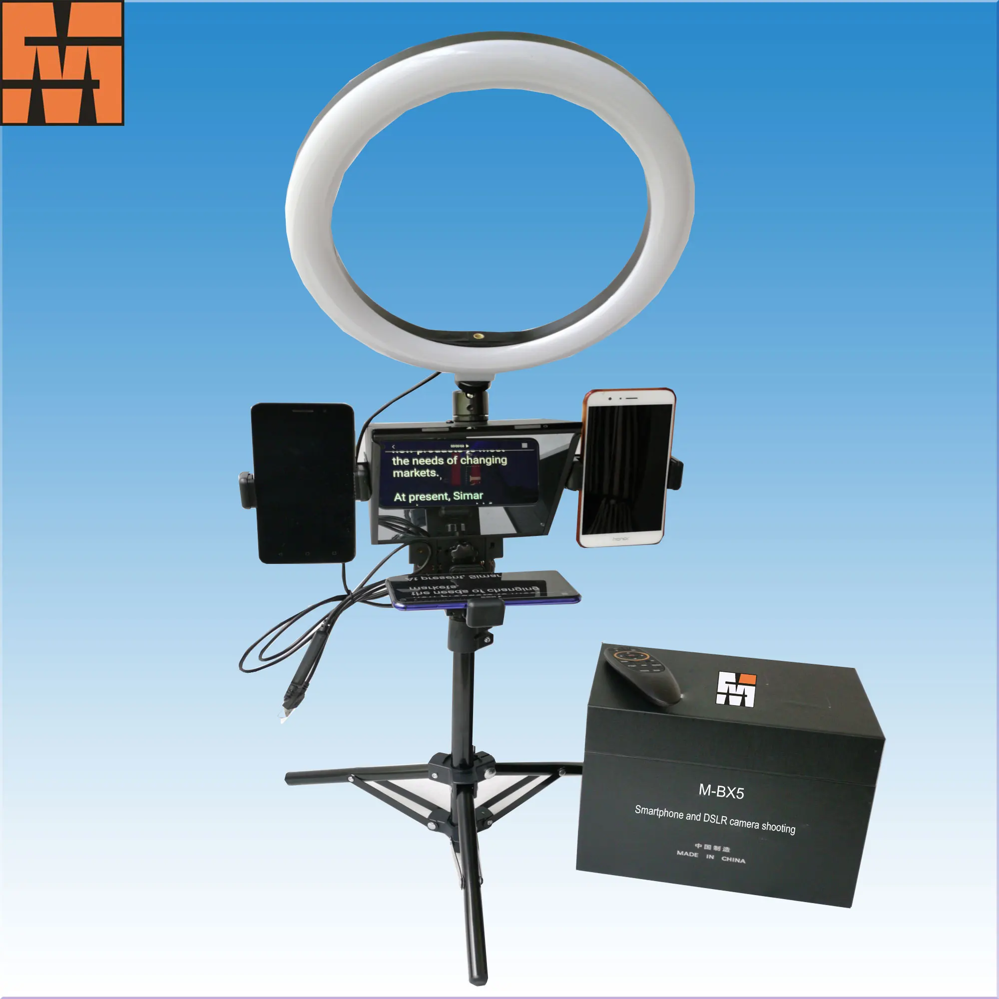 
NEW DESIGN cellphone teleprompter for smartphone and DSLR shooting 