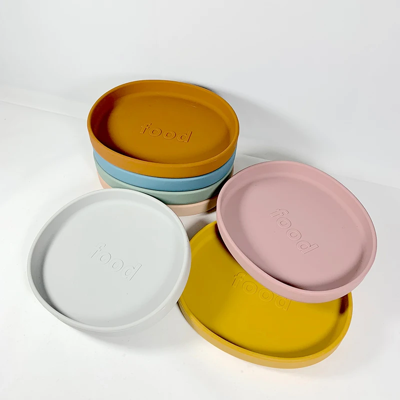 new design Factory supply attractive price baby eating bowl custom silicone baby plate