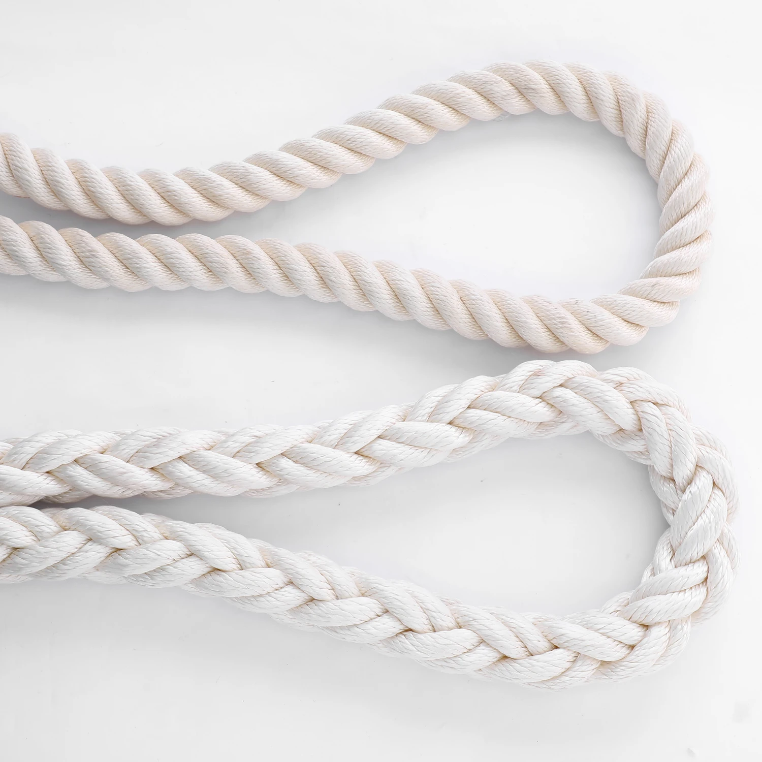 FBR factory wholesale 8/12 strands 48-72mm high quality nylon mooring tails heavy duty nylon mooring hawser