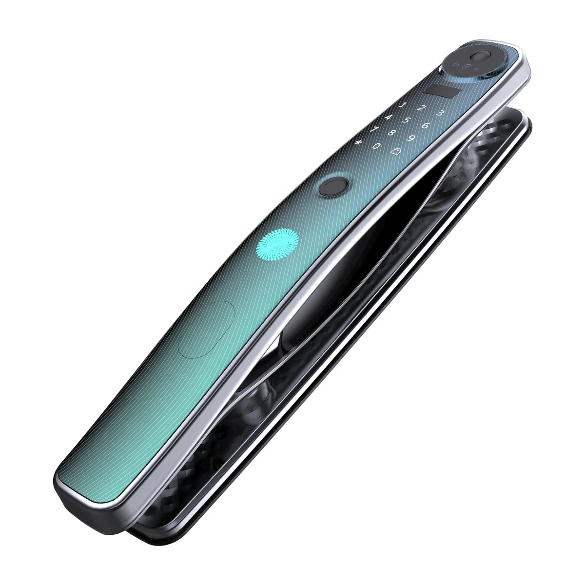  Face recognition camera digital wifi app remote control fingerprint password home smart door
