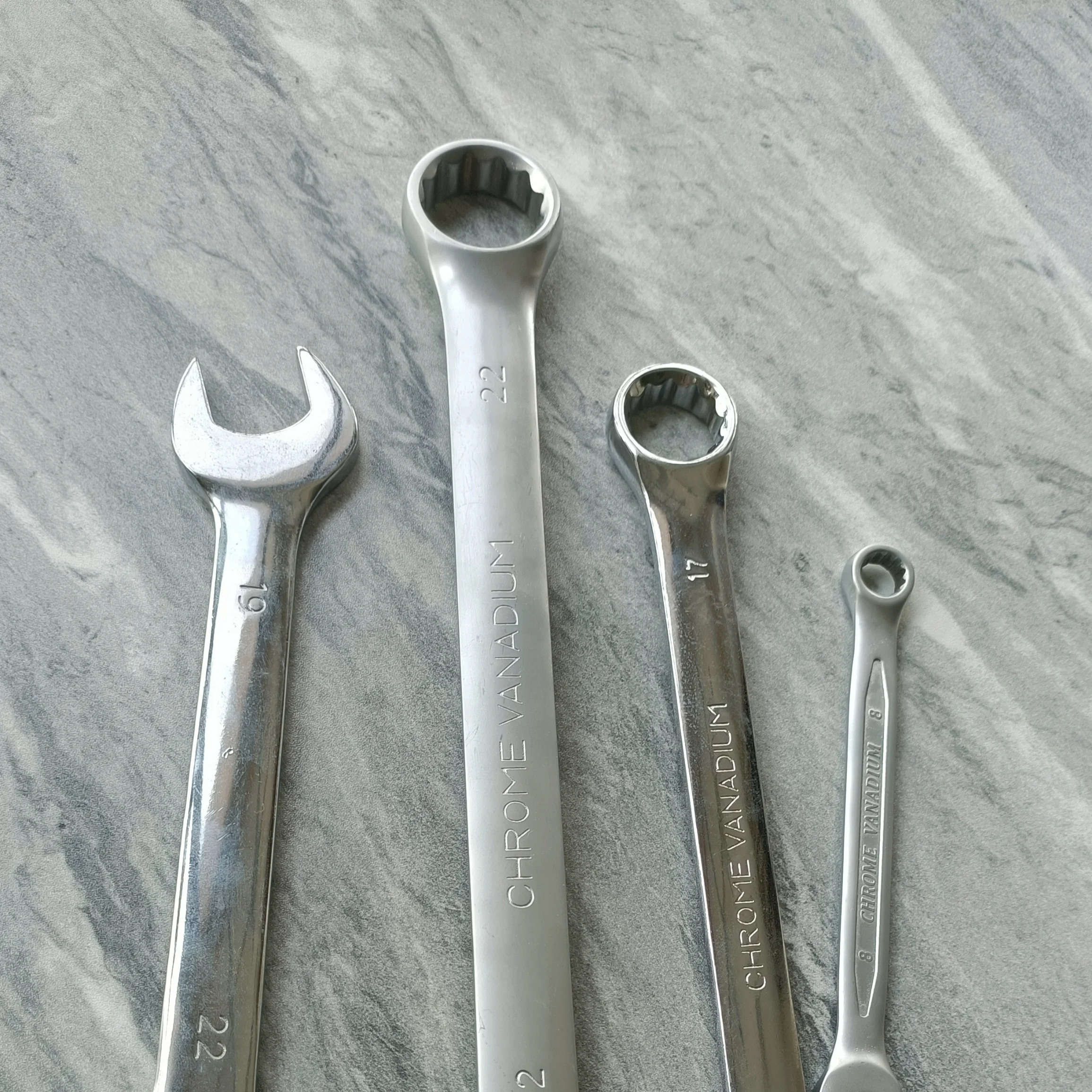 High Quality Hot Sale Multi Function Adjustable Mirror Polished Matte Texture Wrench Set Spanner CR-V Steel