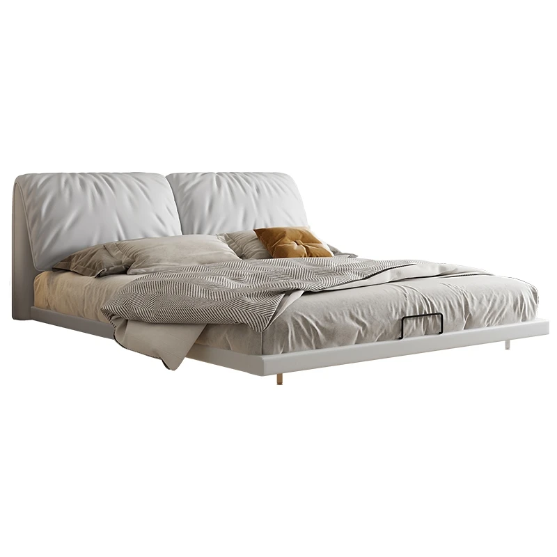 Modern Design Suspended Bed 1.5m or 1.8m Master Bed Luxury Bedroom Furniture Set King Size Double Bed