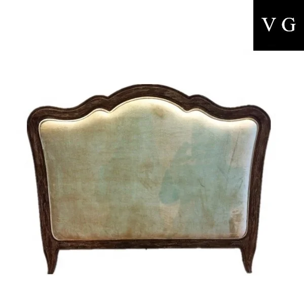 Modern luxury furniture headboard factory custom size tufted fabric upholstered headboard