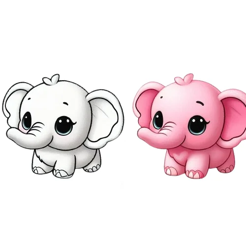 Cute Stuffed Animal with Logo Custom Stuff Plush Pink Plush Elephant