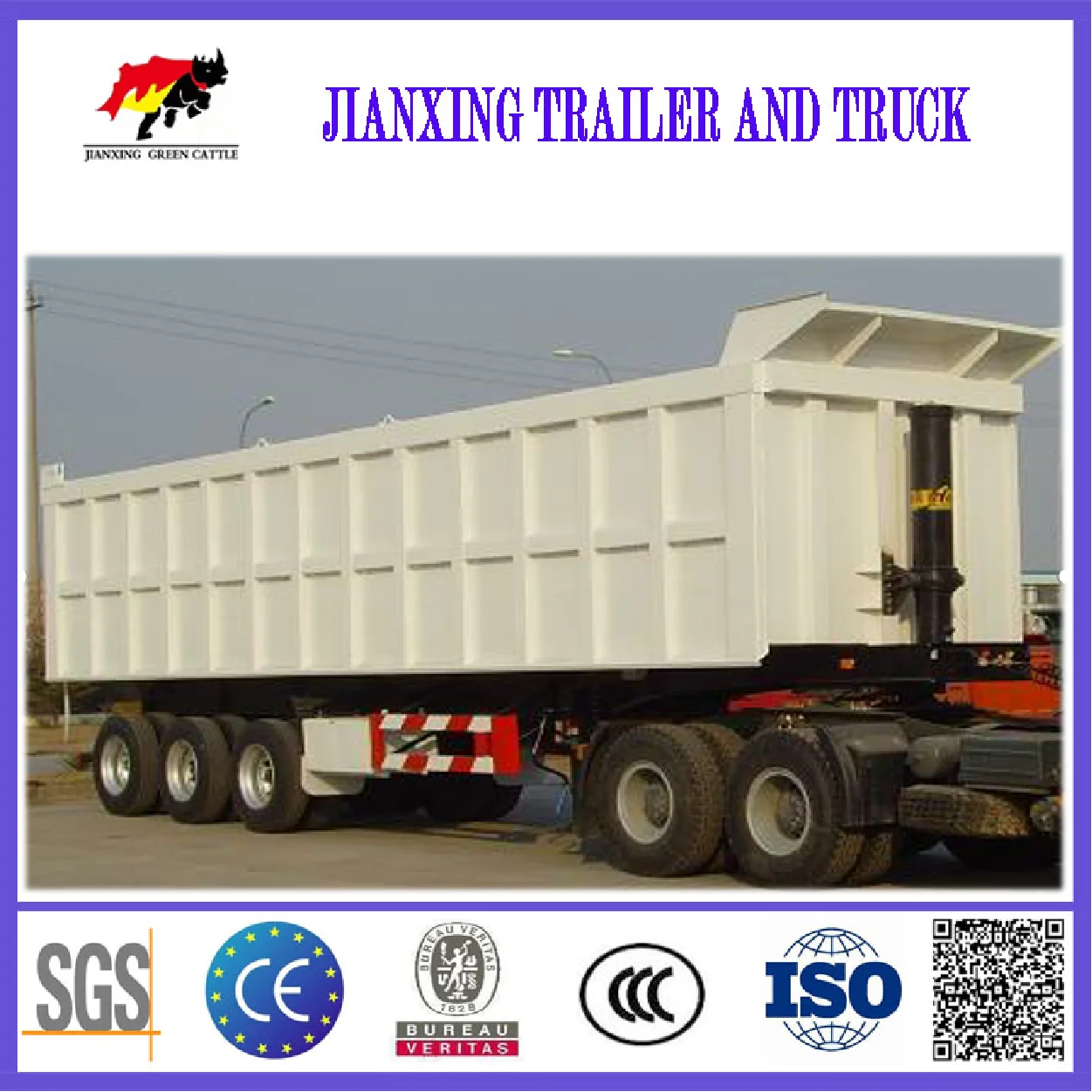 semi dumper trailer 30ton dump trailer tractor dump trailer