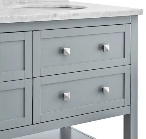 Customized Size Floor Units Grey Wood Natural Marble Washbasin Bathroom Cabinet washbasin for bathroom