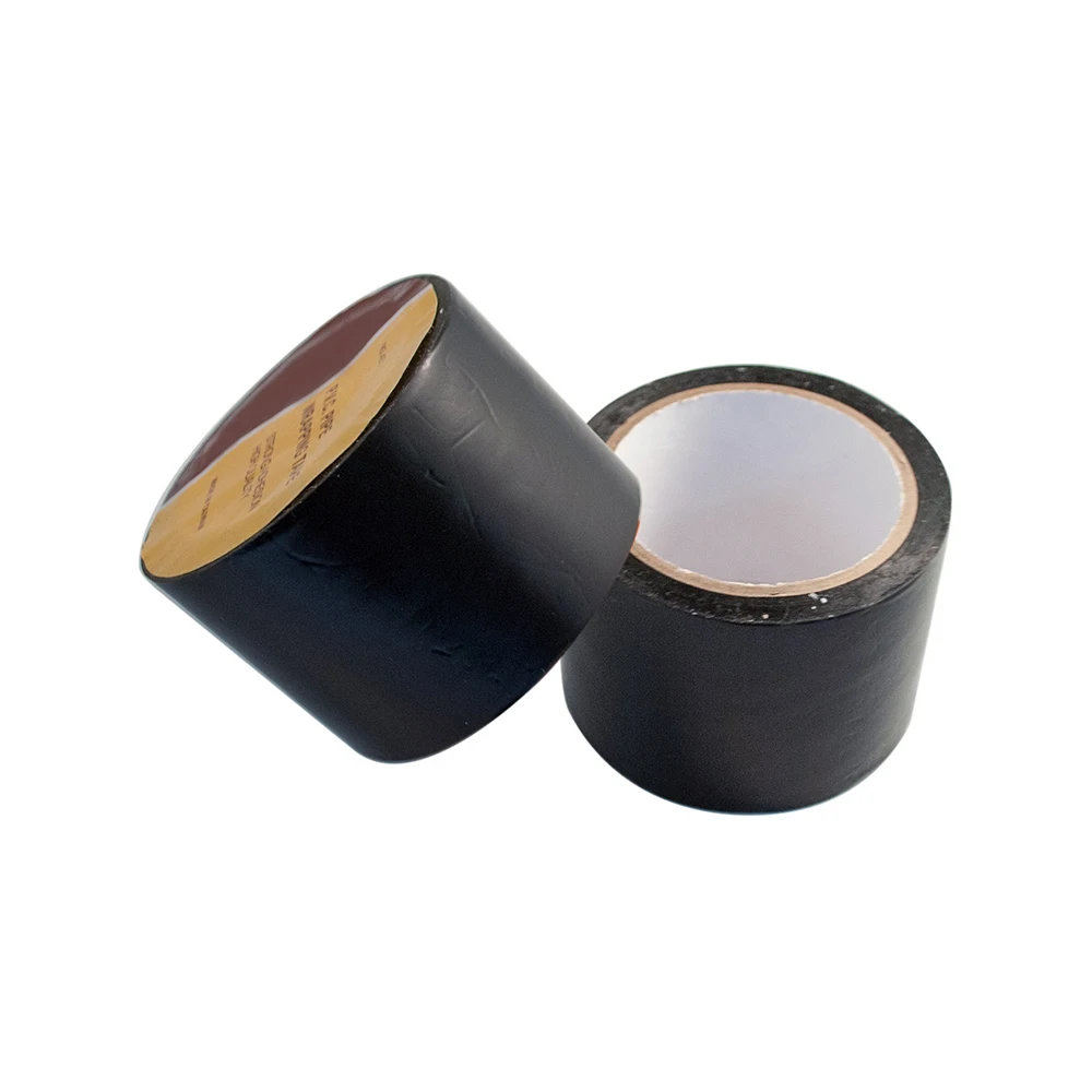 Pipe Corrosion Protective Pvc Wrapping Self Adhesive Tape Black