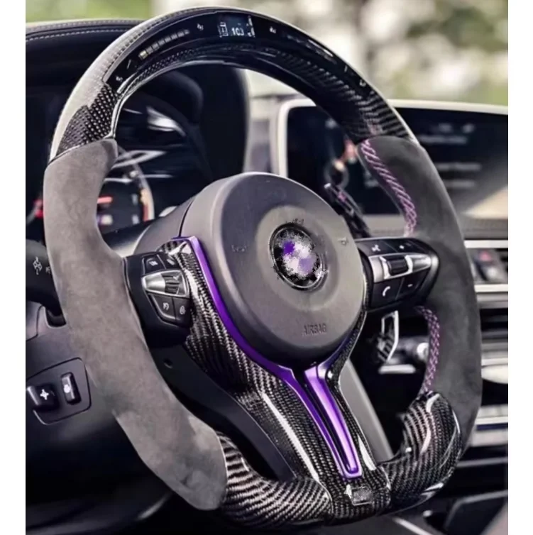 HOT SALE Genuine Alcantara m steering wheel for all BMW f32 f86 modified button LED racing carbon fiber steering wheel