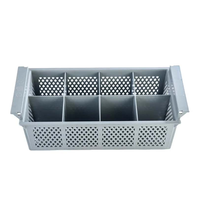 Restaurant Usage 8 Compartment Cutlery Dish Drying Rack Kitchen Organizer Flatware Basket Silverware Holder Caddy Carton Package
