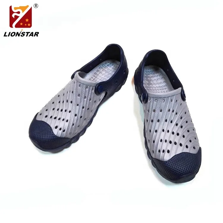 New design Grey man custom jelly clog shoe