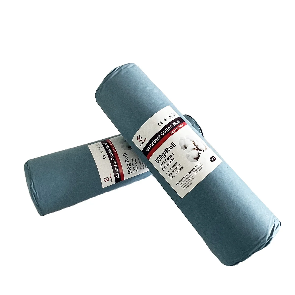 250g 500g 1000g Medical Absorbent Cotton Wool Roll