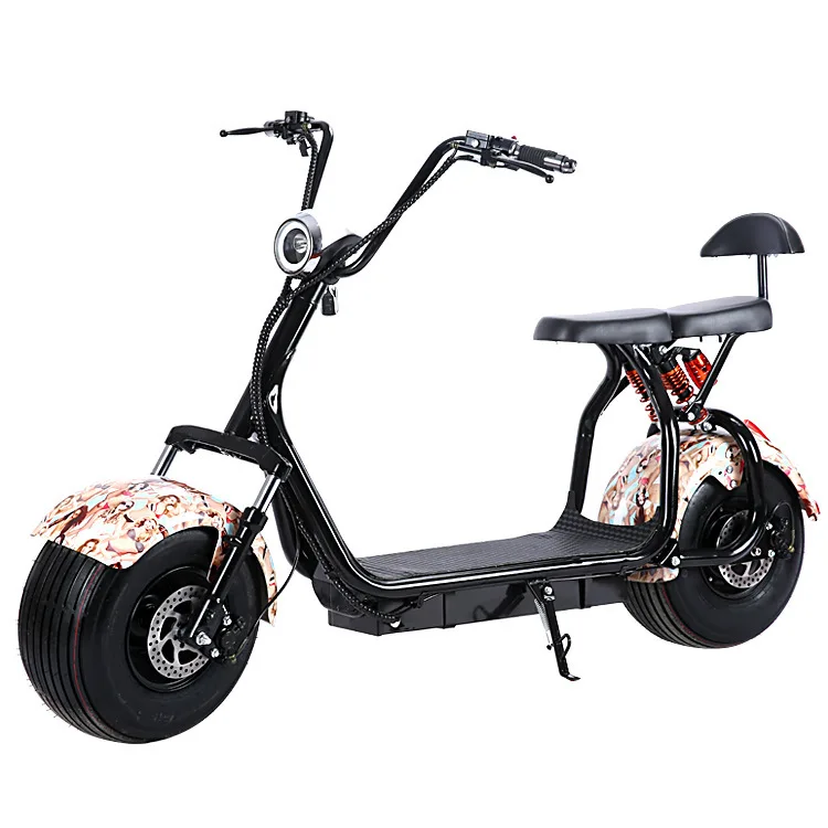 ONAN 60V 12Ah 1500W 45Km/h Super Big Power EEC Electric Chopper Motorcycle Scooter Adult