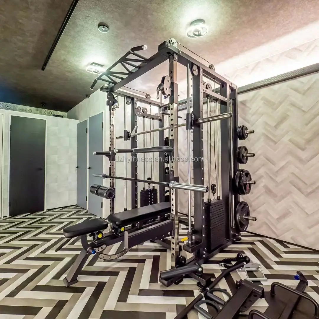 Оптовая продажа Заводская Спортивная Фитнес-технология Maquinas De Gym машина для приседаний ягодиц все в одном многофункциональная кузнечная