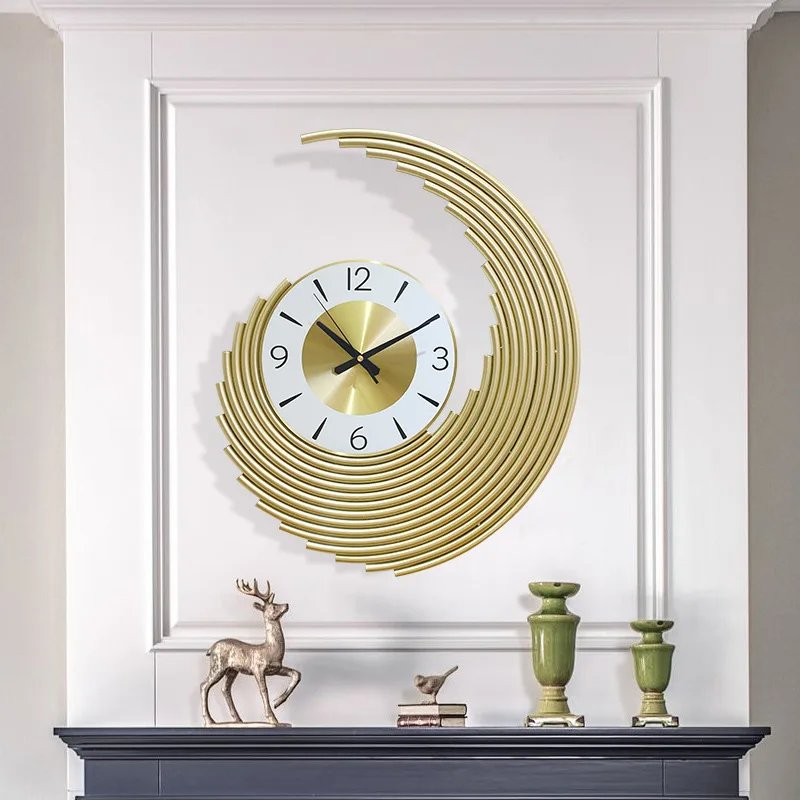 New Display Modern Minimalist Home Decor Metal Wall Hanging Luxury Art Wall Clock Handicrafts For House Decoration Interior