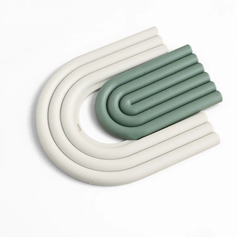 Heat Resistant Easyclean Resizable Spliced Cup Coasters Table Desk Dish Pot Holder Mats Trivet For Tableware Kitchen Utensil