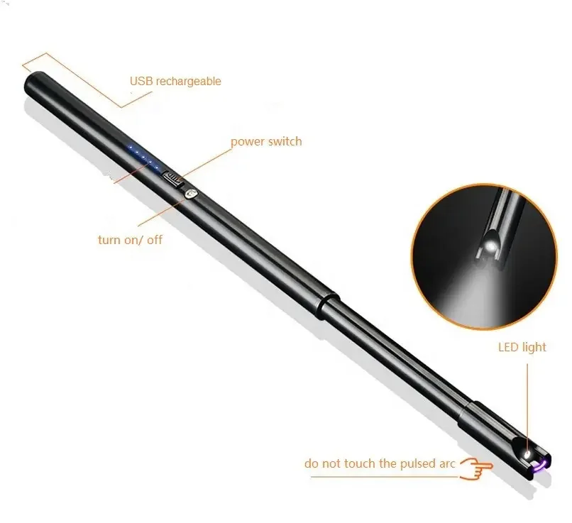 2023 популярная кухонная газовая плита расширенный воспламенитель для барбекю импульсная зарядка зажигалка