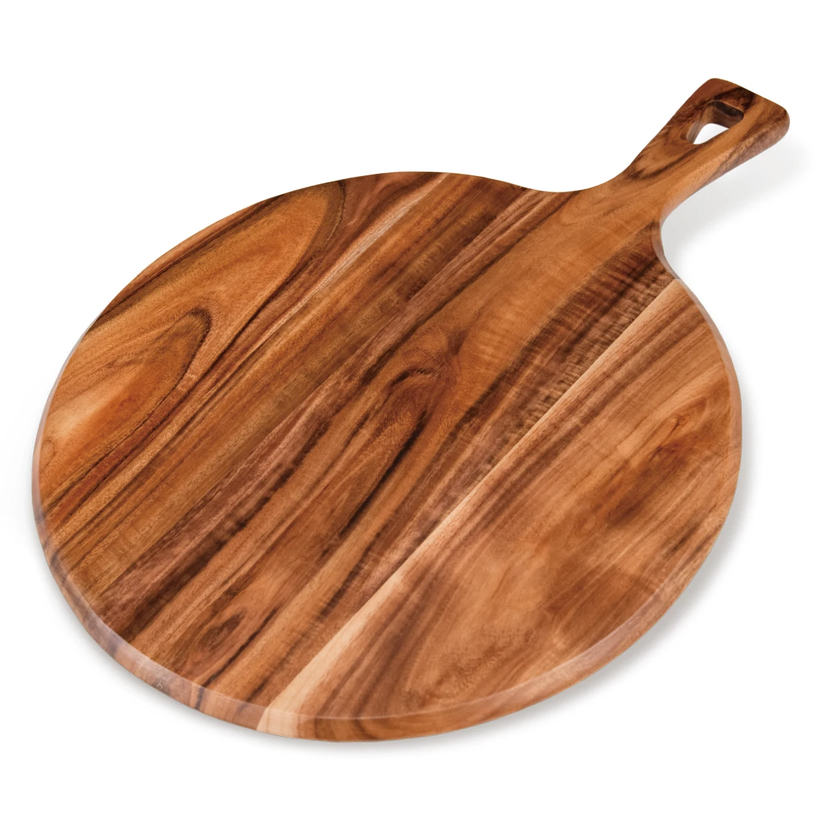 Wholesale Best Seller Large Round Acacia Wood Pizza Serving Cutting Board With Free Sample