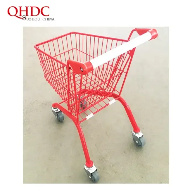 Supermarket Trolley Metal Shopping Carts mini baby trolley cart