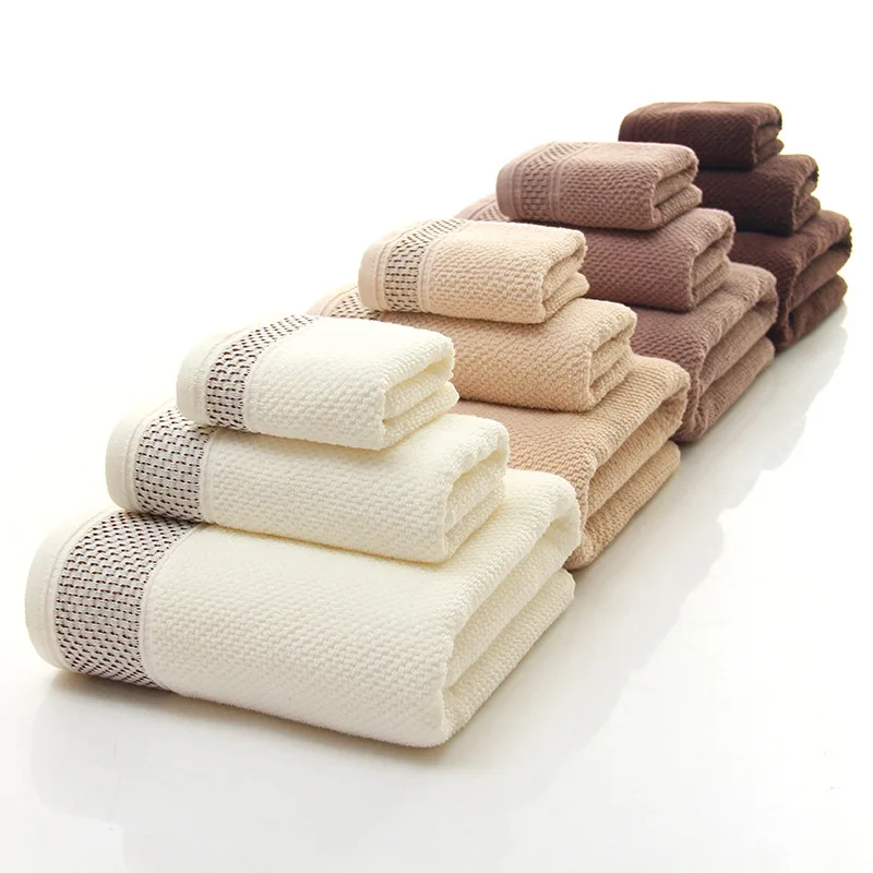luxury cotton bath towels set 100% cotton soft and super absorbent towel set