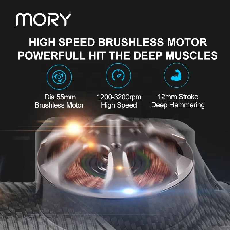 Upgrade Electric 30 Speed Solid Colors New Model Vibrate Pro Deep Muscle Fascia Tissue Lcd 16mm Amplitude Massager Gun